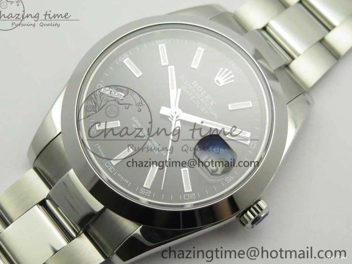 MiroTime 0523 DateJust II 126334 41mm SS BP 1:1 Best Edition Black Dial Sticks Makers on Oyster Bracelet ZeroBulk 3325